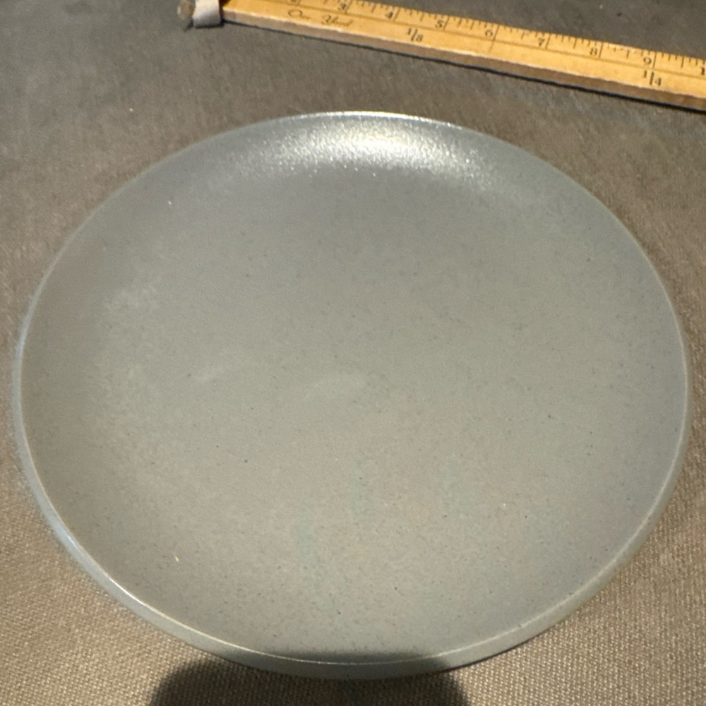 Calvin Klein Salad Plate The Khaki Collection stoneware concrete 9” plate